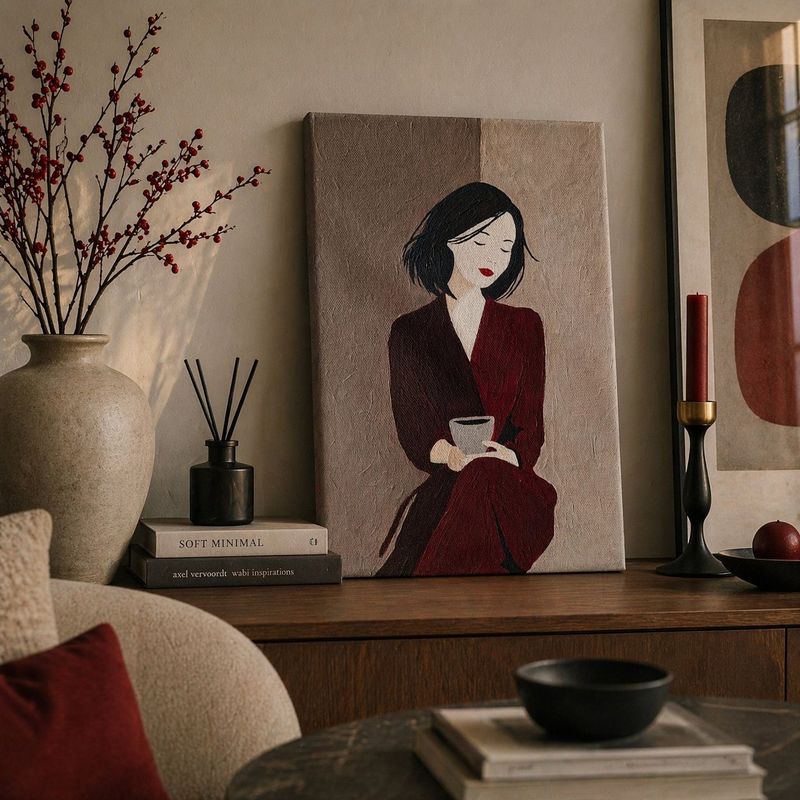 Elena Russkikh, Silence in a Cup original artwork